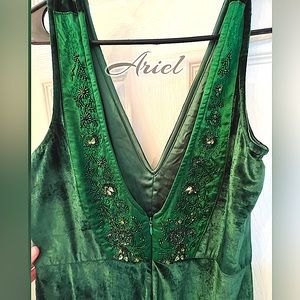 Velvet green, Free People romper